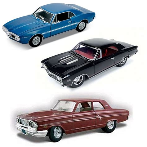 Best Of 1960s Muscle Cars Diecast Set 38 Set Of Three 124 Scale