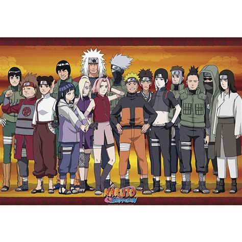 Naruto Shippuden Poster Konoha Ninjas Poster Großformat Jetzt Im Shop