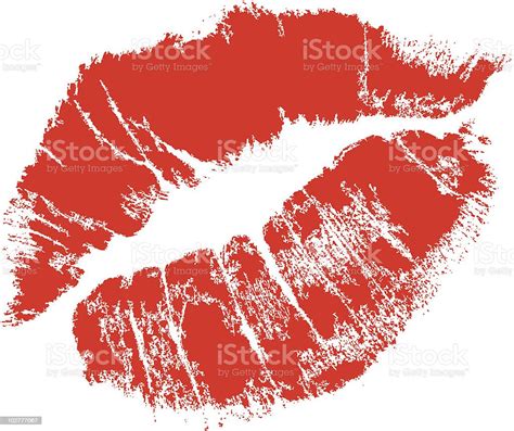 Realistic Lips Mark Stock Illustration Download Image Now Istock