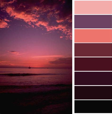 From Dusk Sunset Color Palette Red Colour Palette Color Schemes