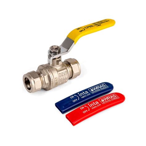 Inta Compression 15mm Universal Lever Ball Valve Gas And Water