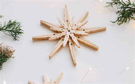 10 Minute Diy Wood Stars From Clothespins
