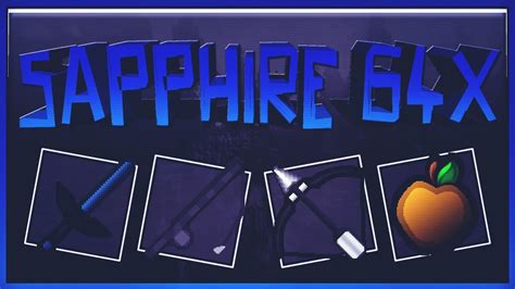 Minecraft Pvp Texture Pack Sapphire 64x Youtube
