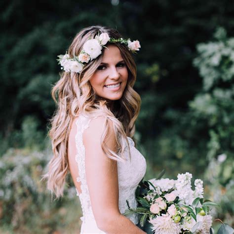 Flower Crown Wedding Hairstyles For Brides And Flower Girls Hot Sex