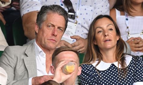 Hugh Grant 61 Looks Serious At Wimbledon As Fans Call For Him To