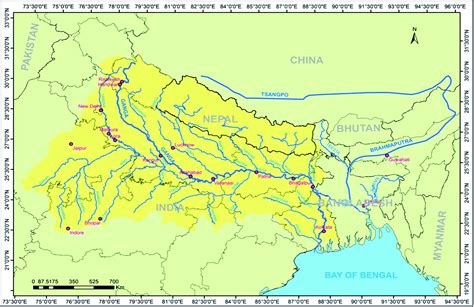 Ganges River Political Map