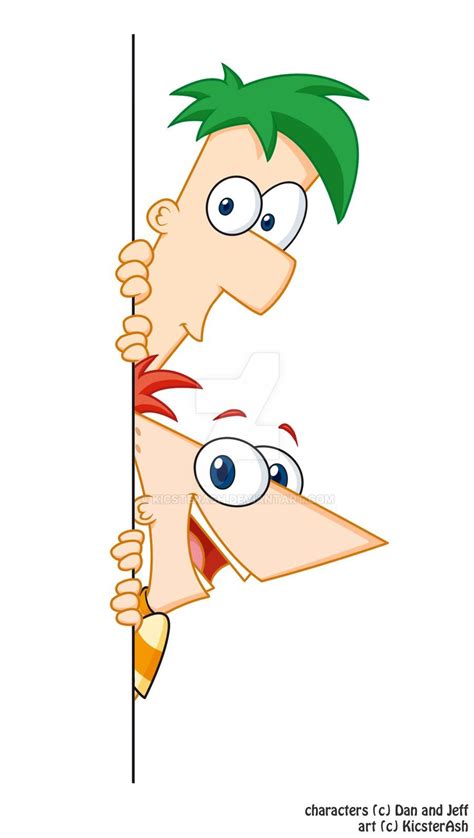 Phineas And Ferb By Kicsterash On Deviantart Disney Art Drawings