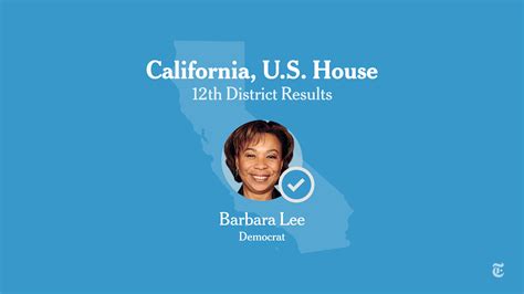 California 12th Congressional District Election Results 2022 Lee