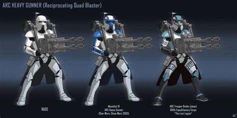 Arc Trooper Heavy Gunner Quad Blaster By Thegraffitisoul On Deviantart Star Wars Characters
