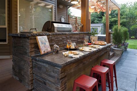Outdoor Kitchen Bar Paradise Restored Landscaping Outdoor Kitchen
