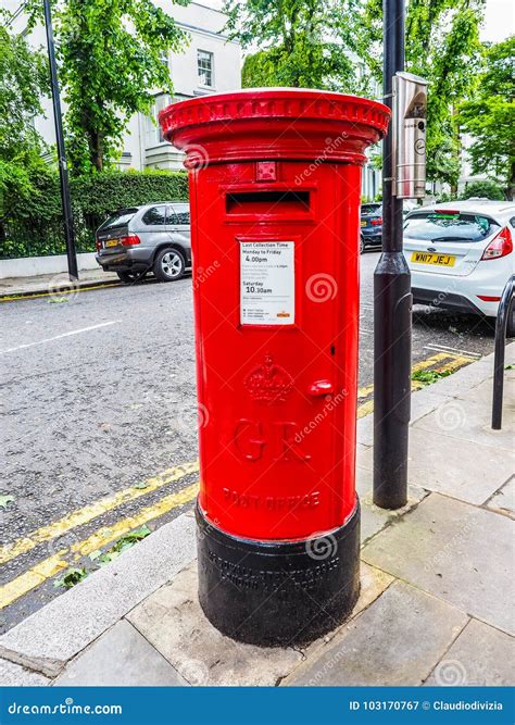 Red Mailbox In London Hdr Editorial Photography Image Of Britain