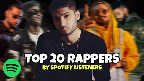Top 20 Rappers By Spotify Listeners 2022 Youtube