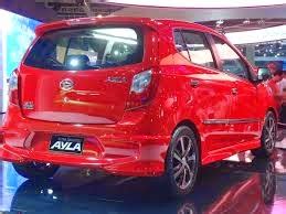 Modifikasi Mobil Ayla Daihatsu M Sporty Merah Putih Terbaru