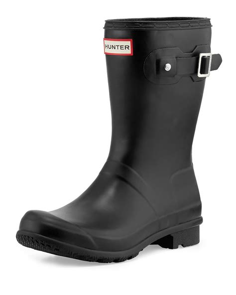 Hunter Boot Lightweight Matte Rubber Rain Boot Can Be Rolled For Easy