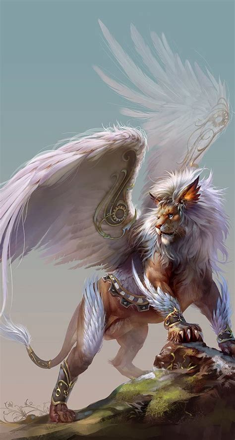 Chimera White Lion King Mythical Creatures Art Mythological