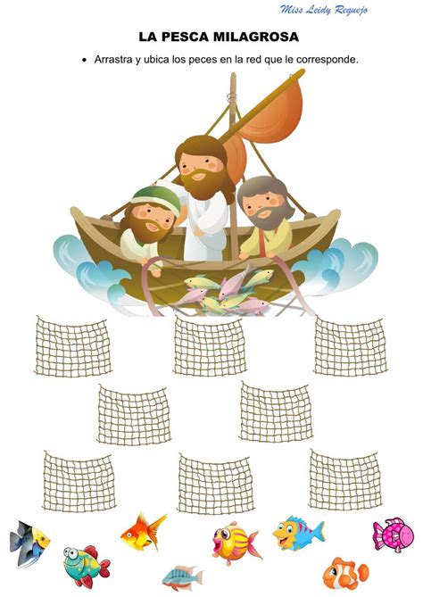 Ficha De La Pesca Milagrosa Bible Illustrations Zelda Characters