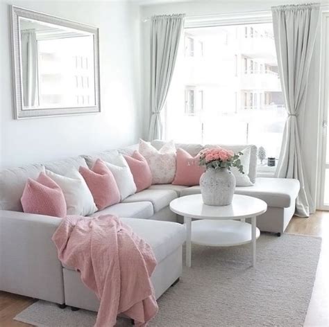 A Grey And Pink Living Room By Stylebysandra Living Room Decor