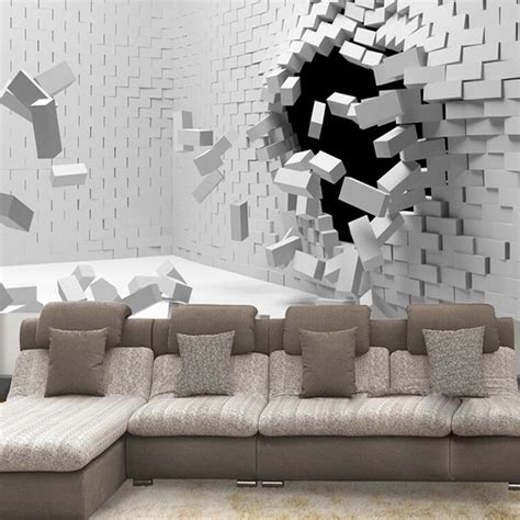 Custom Any Size 3d Wall Mural Wallpaper For Living Room Modern Abstract