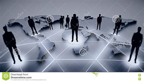 International Business And Partnership Concept Stock Illustration