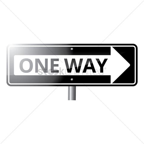 One Way Sign Vector At Getdrawings Free Download