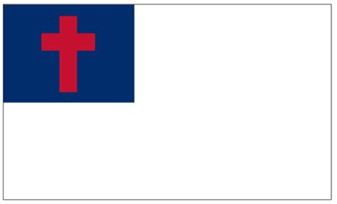 A canton in a flag is a rectangular area at the top hoist corner of a flag, occupying up to a quarter of the flag's area. What is the Christian flag, and what does it symbolize?