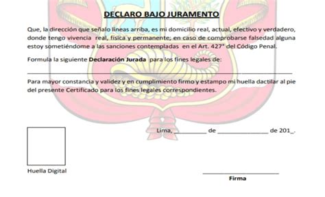 ¿cómo Sacar El Certificado Domiciliario En Perú Fácilmente
