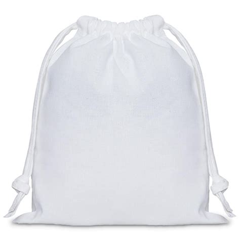 White Cotton Drawstring Bag Large 350mm W X 350mm H Carton Of