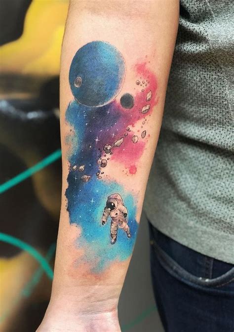 85 Space And Galaxy Tattoo Designs And Ideas Tattoos