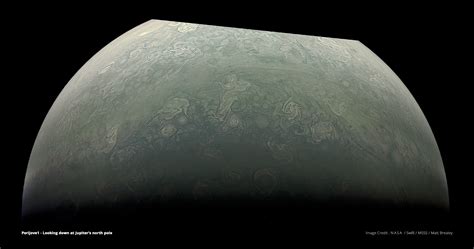 Jupiters North Pole From Juno The Planetary Society