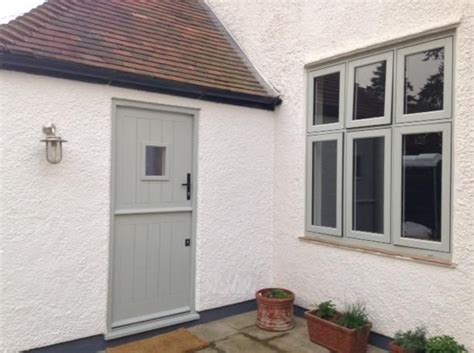 Agate Grey Composite Stable Door With Matching Frame Exterior Paint