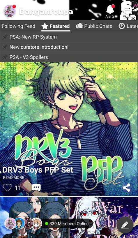 Drv3 Boys Pfp Set Danganronpa Amino