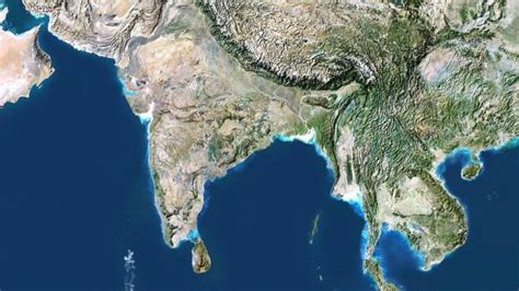 Map Of India Satellite Oppidan Library