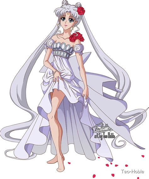 Sailor Moon Crystal Princess Serenity Silver Stickers By Teo Hoble