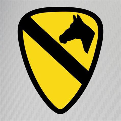 Us Army First Cavalry Division Insignia Military Graphics Decal Sticker