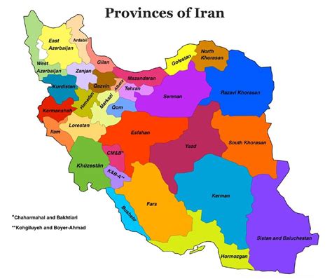 A Simple Map Of Iranian Provinces Download Scientific Diagram