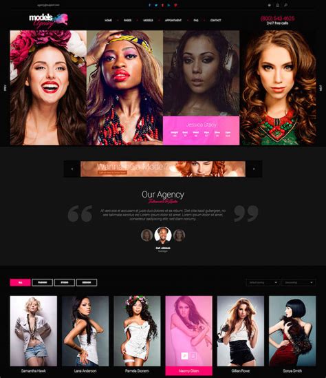 17 Best Model Agency Wordpress Themes 2024 Begindot