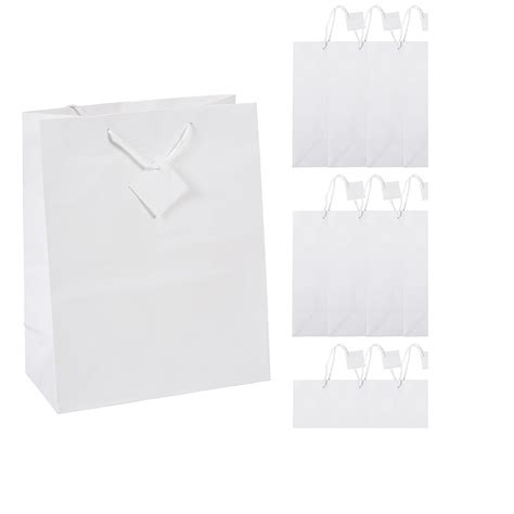 Large White T Bags Oriental Trading