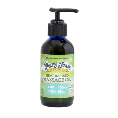 Massage Oil 4oz Bottle Mary Janes Botanicals