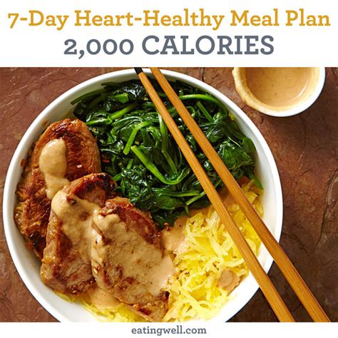 Nutrition also plays a key role in keeping your. 7-Day Heart-Healthy Meal Plan: 1,200 Calories | EatingWell