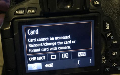 Connect and share knowledge within a single location that is structured and easy to search. How to fix card cannot be accessed error in Canon camera ...