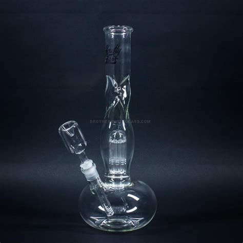 Glowfly Glass 15 In Bubble Bottom To Tree Perc Bong For Sale
