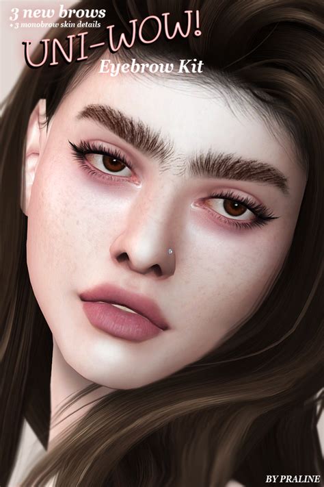 Uni Wow Eyebrow Kit Pralinesims On Patreon Sims Four Sims 4 Mm