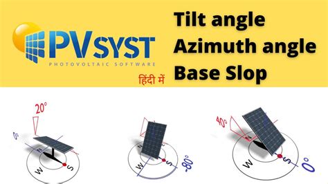 Understanding Of Tilt Angle Azimuth Angle And Base Slope Of A Solar