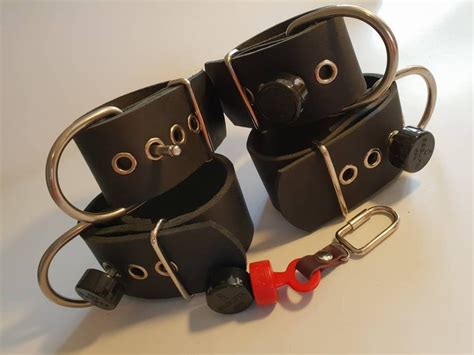Segufix Leather Wrist And Ankle Cuff Set For Bdsm Bondage And Etsy