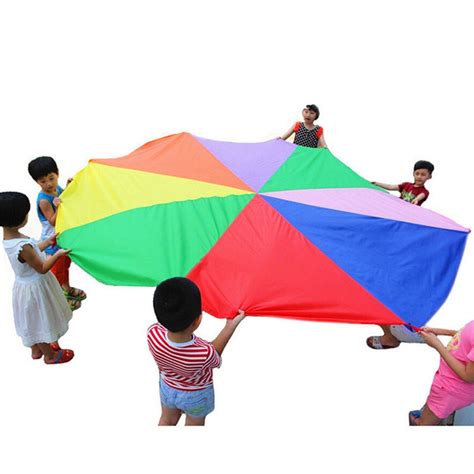 Hot Sale Kids Play Rainbow Parachute Children Outdoor Game Exercise