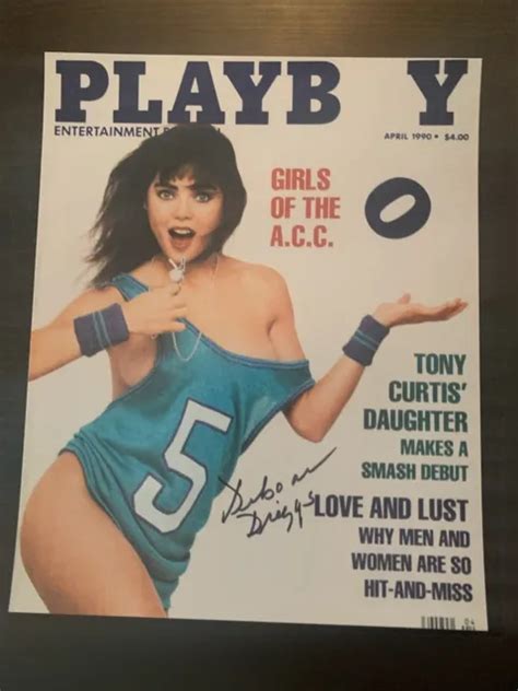 DEBORAH DRIGGS SIGNED 4x6 Photo Playboy Model Playmate March 1990 Month