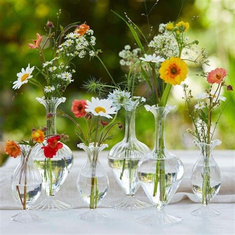 Glass Bud Vase Decor Rustic Wedding Decor Wedding Centrepiece Wedding Table Decorations