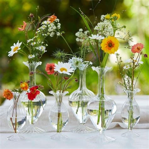 Glass Bud Vase Decor Rustic Wedding Decor Wedding Centrepiece