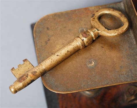 Vintage Brass Skeleton Key Old Patina