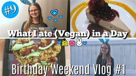 What I Eat Vegan In A Day 9 My Birthday Weekend Part 1 Youtube